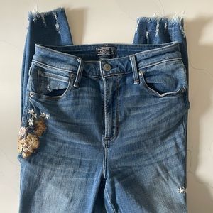 Abercrombie Embroidered Jeans